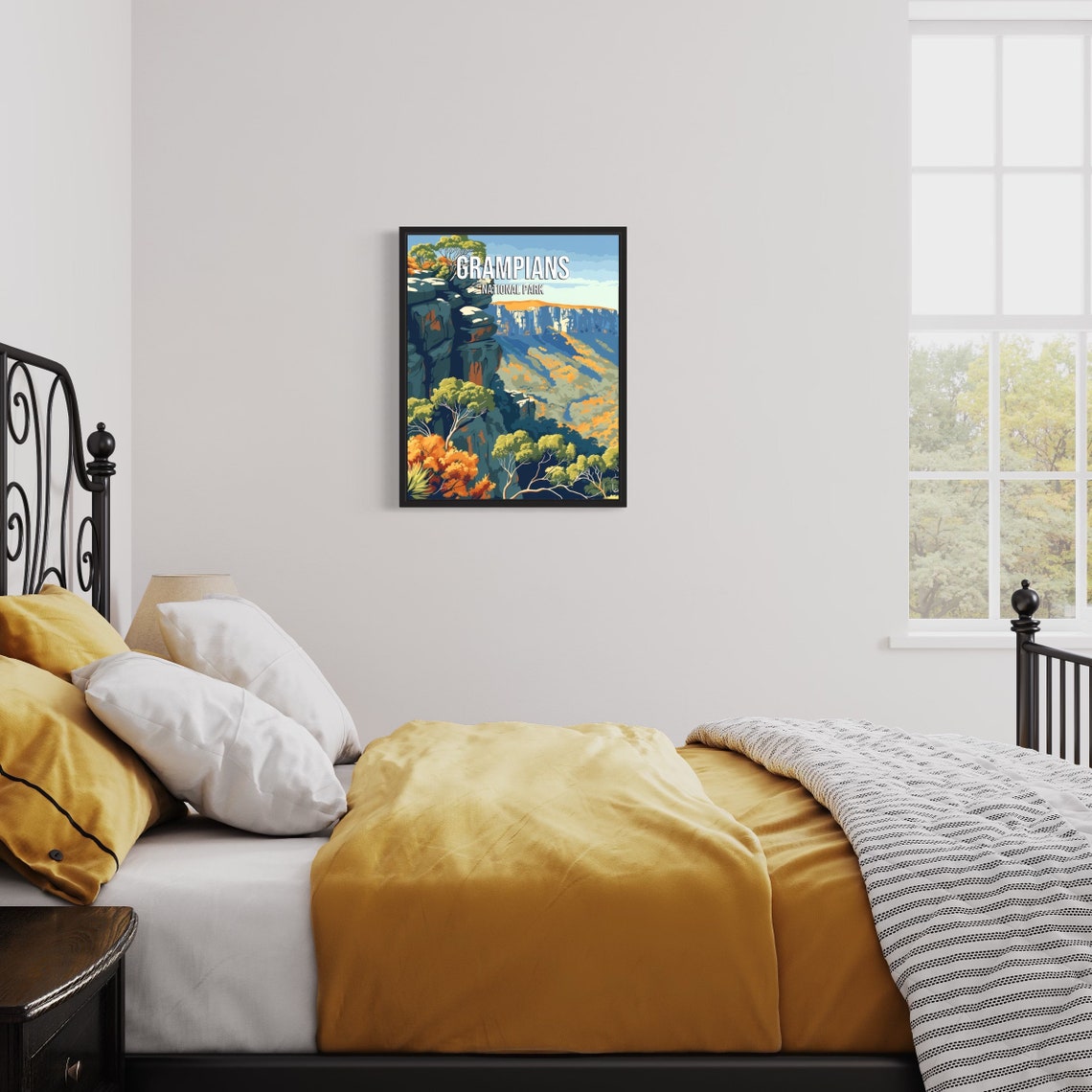 Grampians National Park Sandstone Escarpment Bush Travel Poster - Image 3