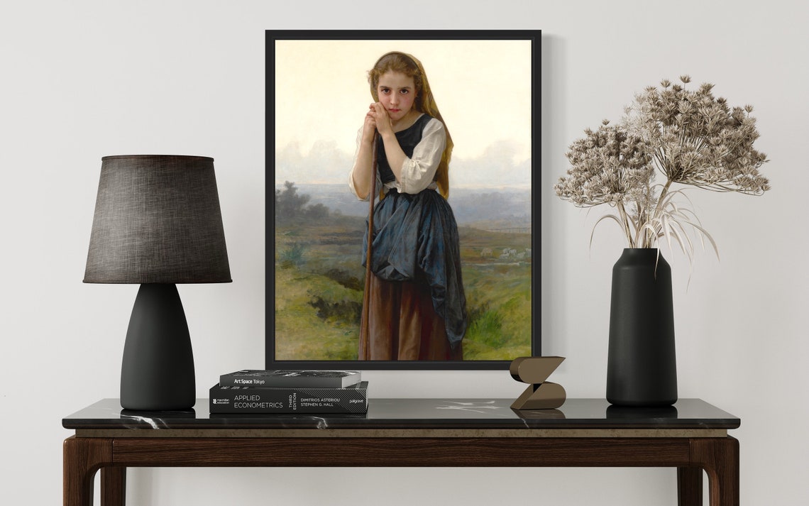 Petite Bergere Little Shepherdess Bouguereau Pastoral Art Poster - Image 3