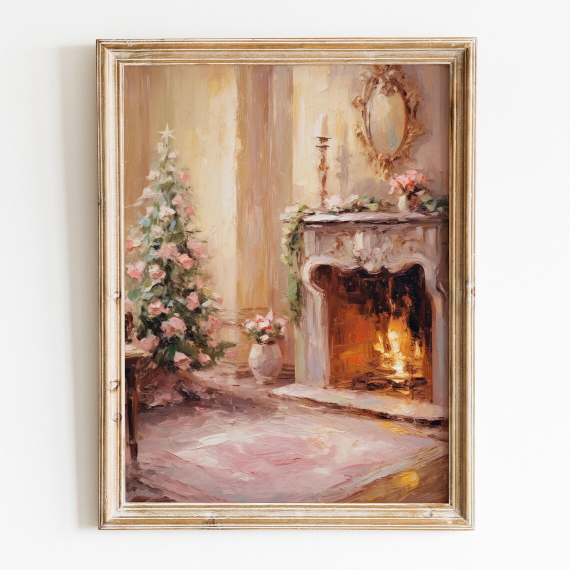 Vintage Christmas Tree Poster, Preppy Holiday Decor - Image 6
