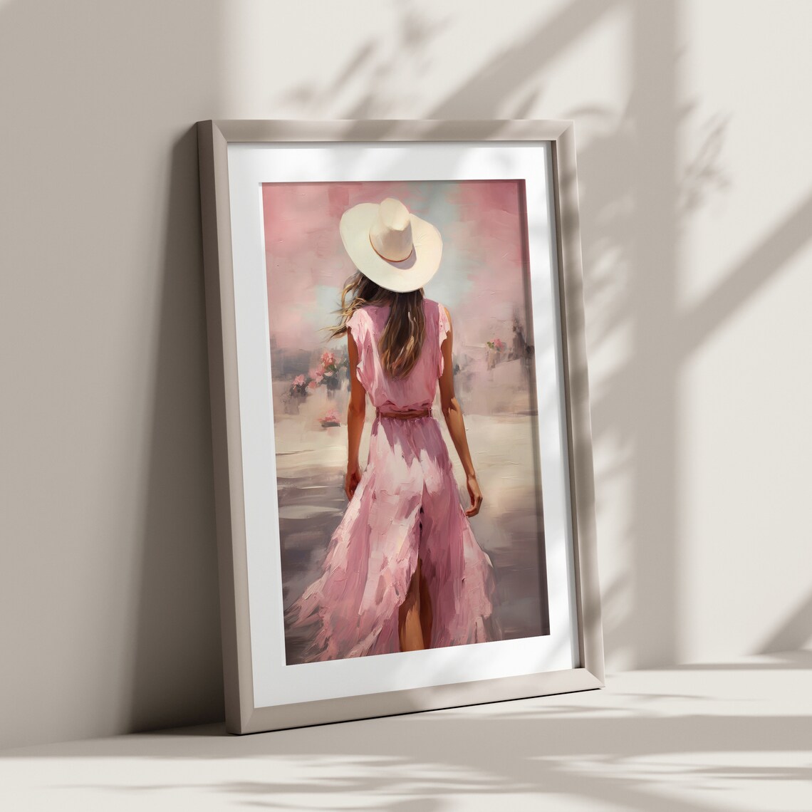 Western Girl Oil Painting, Coastal Cowgirl Poster - Image 4