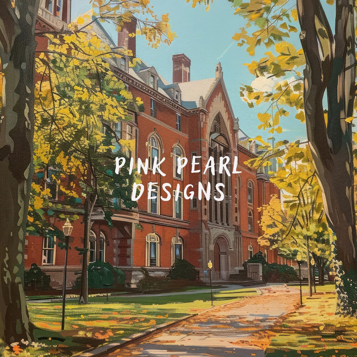 Harvard University Autumn Poster, Cozy Room Decor - Image 6