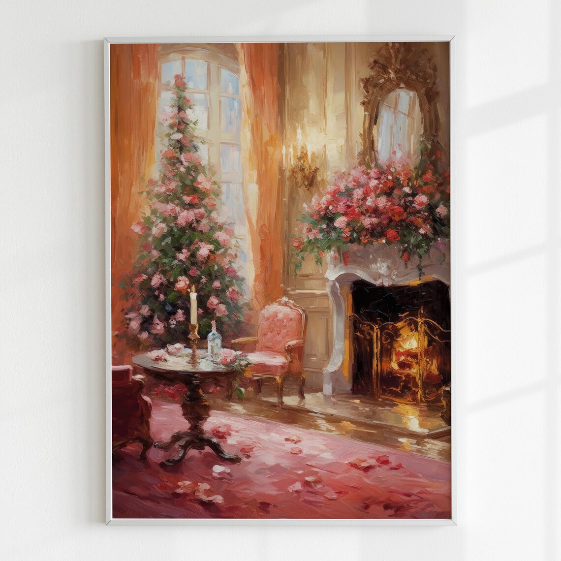 Vintage Christmas Tree, Preppy Christmas Art Print - Image 5