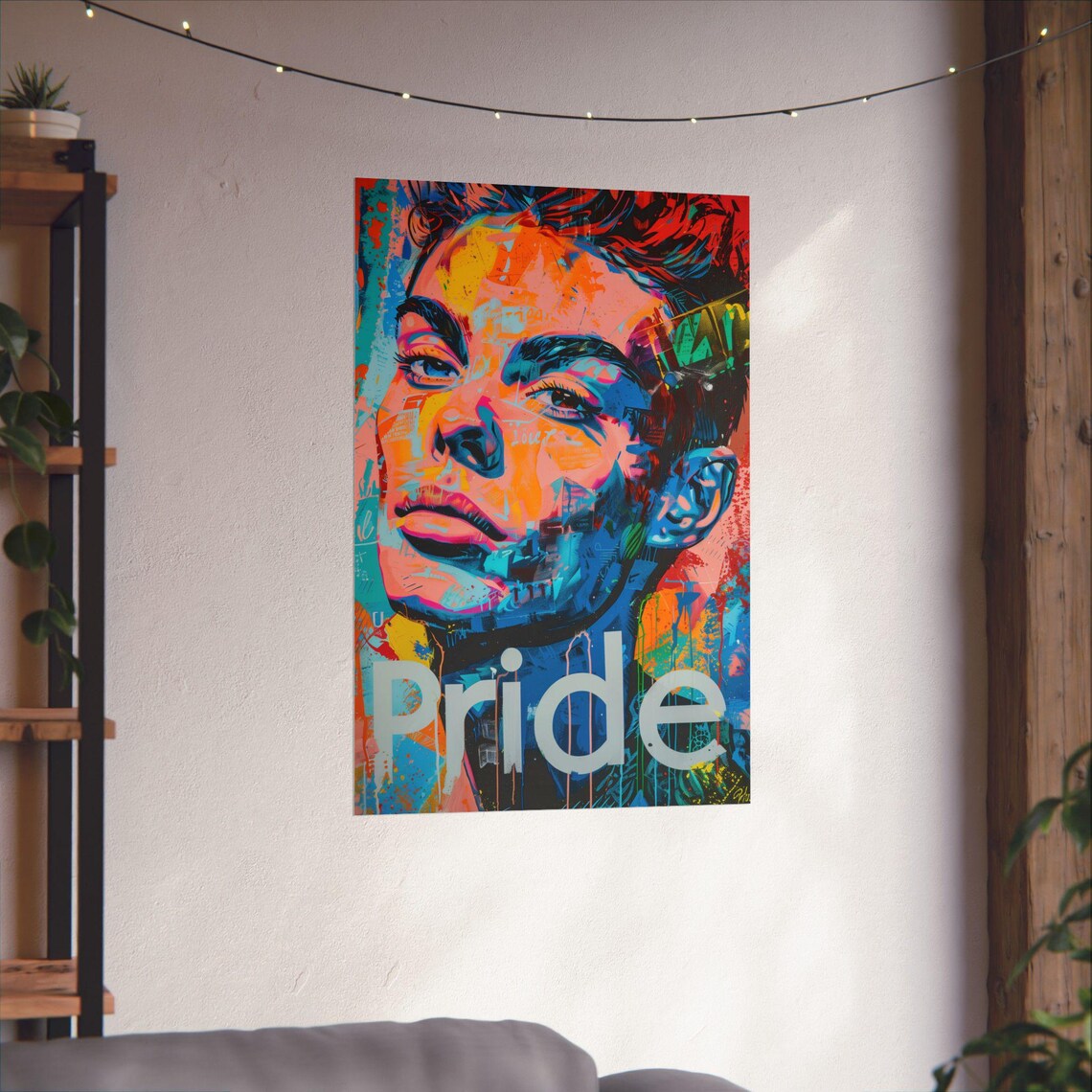 Pride Support LGBTQ Statement, Home Office Decor - Image 3