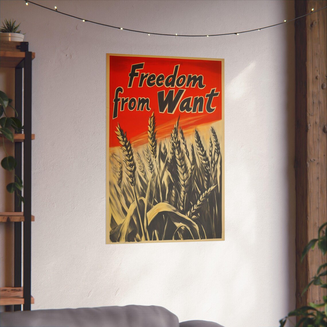 Freedom From Want Classic FDR Poster Art Print - Image 3