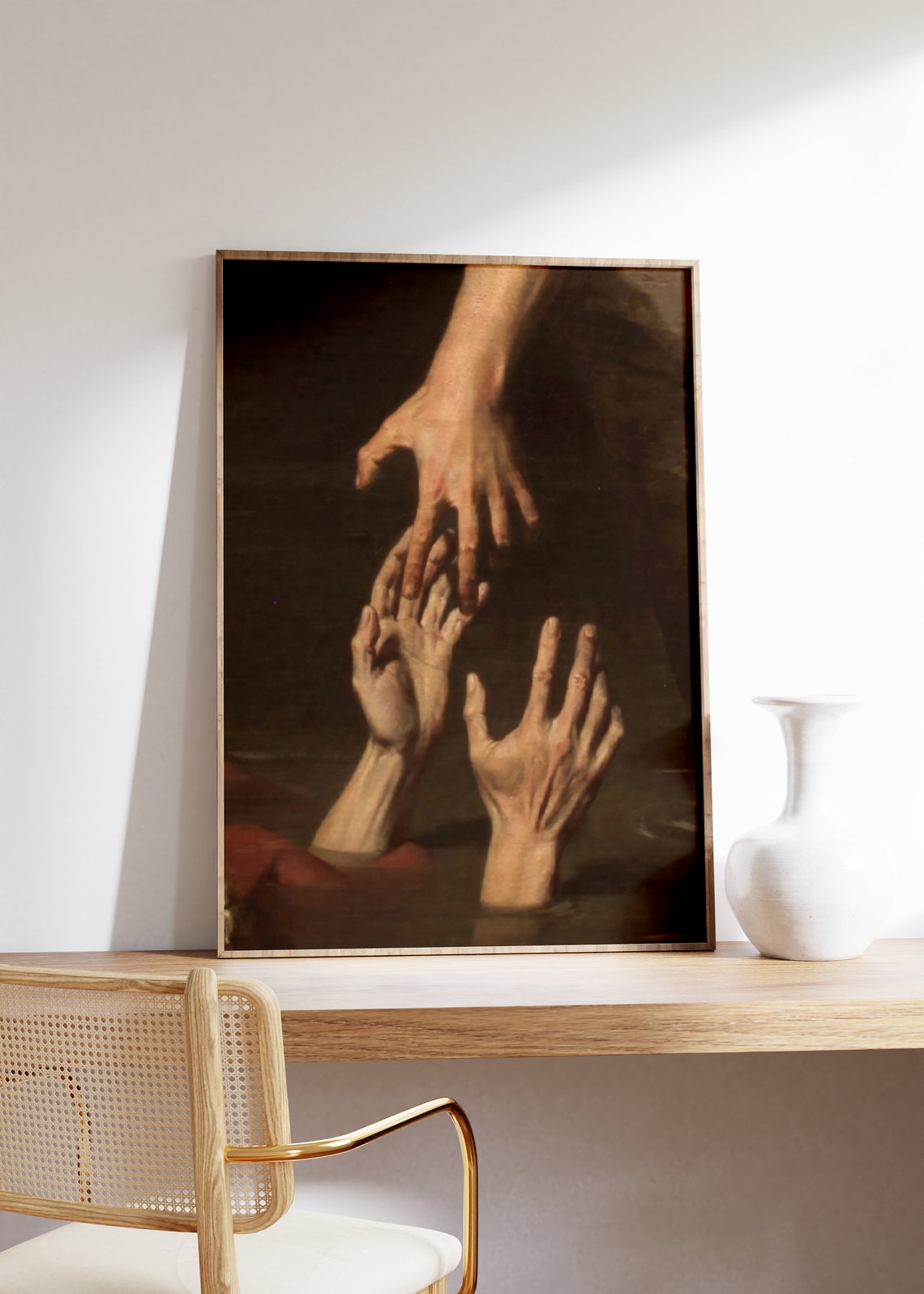 The Great Flood Vintage Painting, French Art Print - Image 3