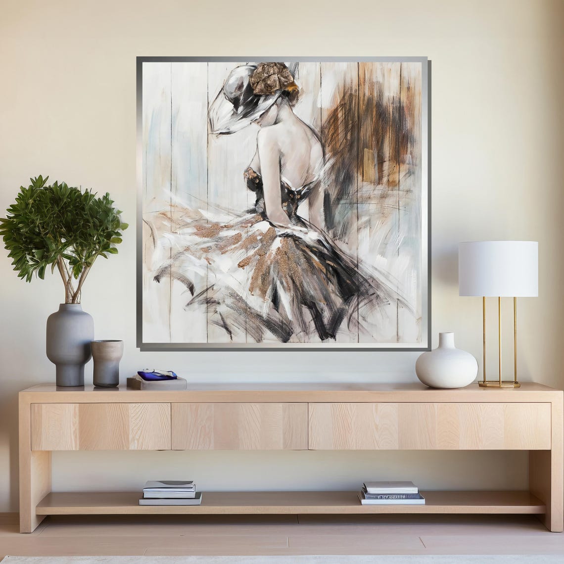 Elegant Ballerina In Motion Modern Abstract Dance Wall Art For Home Decor Gift For Birthday - Image 4