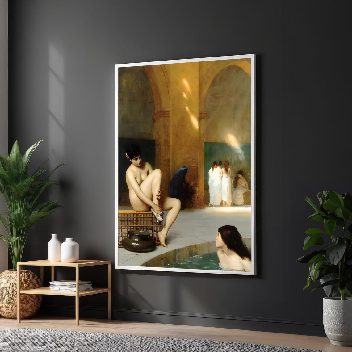 Jean-Leon Gerome Moorish Bath Orientalist Masterpiece Art Poster