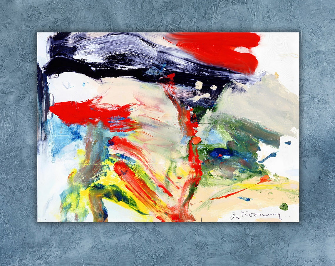 Willem de Kooning Excavation Abstract Expressionist Painting Poster