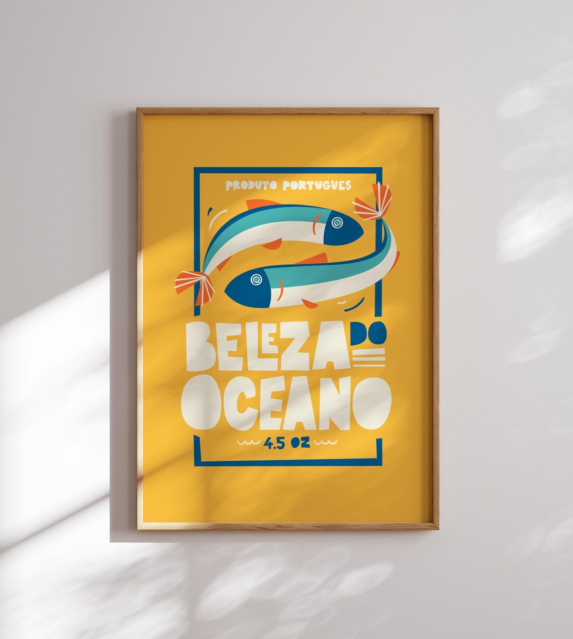Beleza Do Oceano Vintage Sardine Poster Print