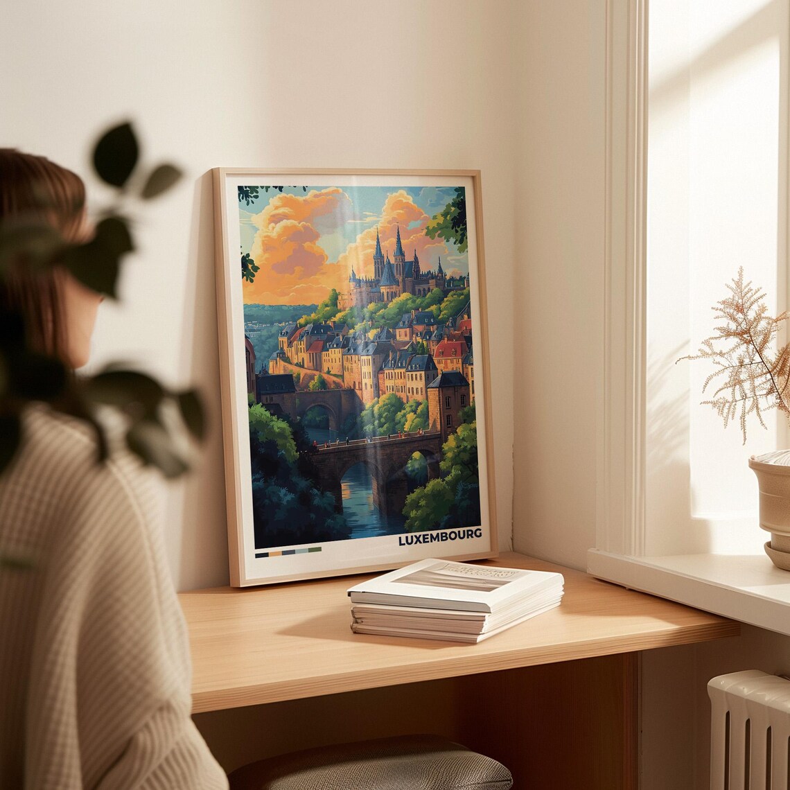 Luxembourg Travel Poster, Europe Wall Art Print - Image 2