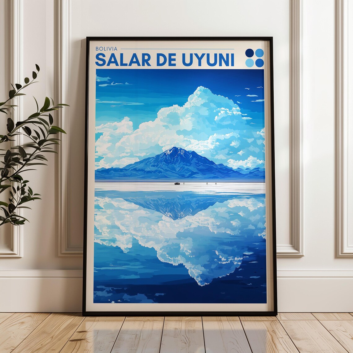 Salar De Uyuni Bolivia Travel Poster, South America