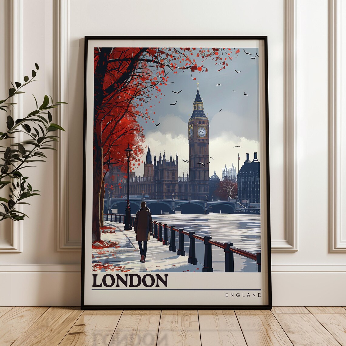 London Travel Poster, Big Ben England Art Print