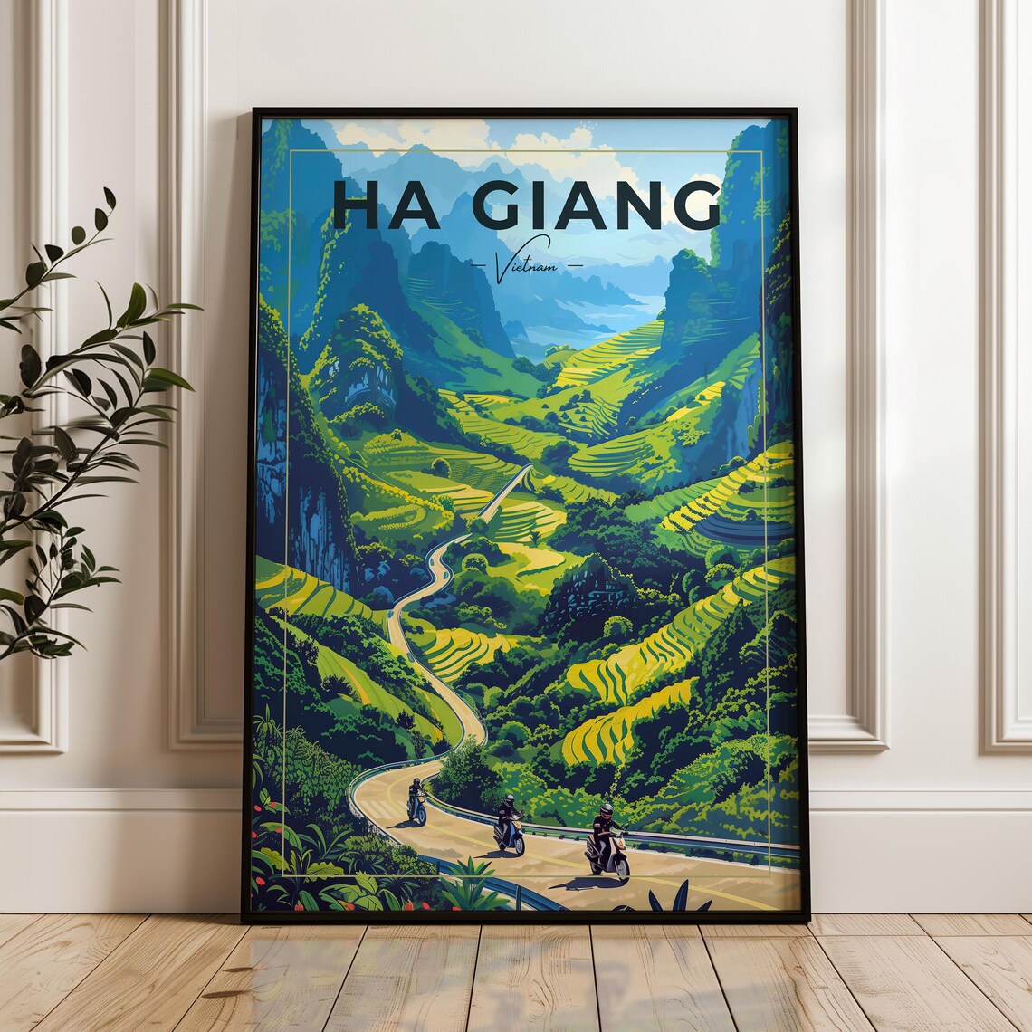 Ha Giang Loop Vietnam Travel Poster, Road Trip Print