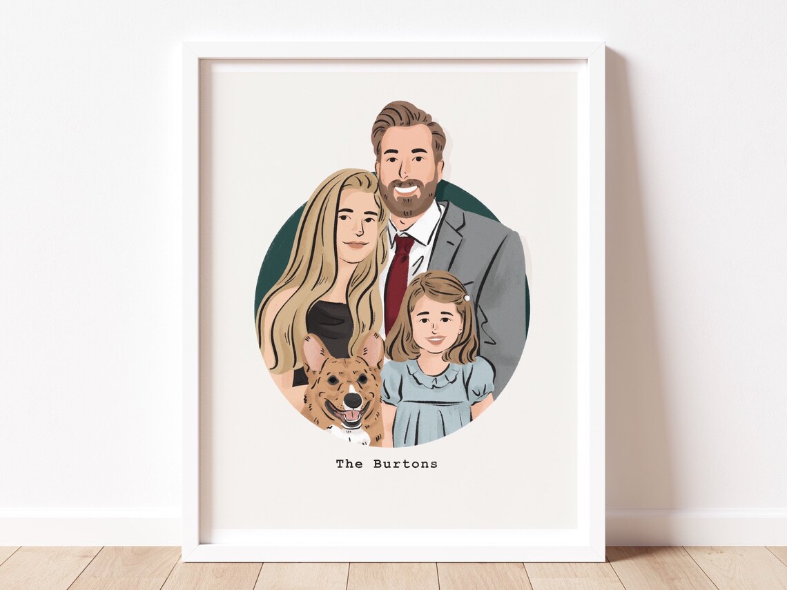 Custom Family Portrait Illustration
