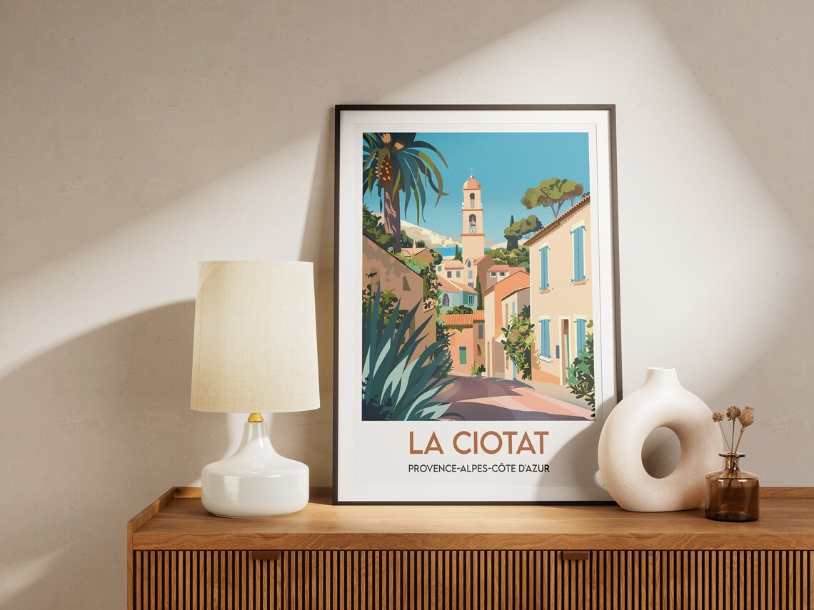 La Ciotat Paca Travel Poster, Coastal Wall Art - Image 2