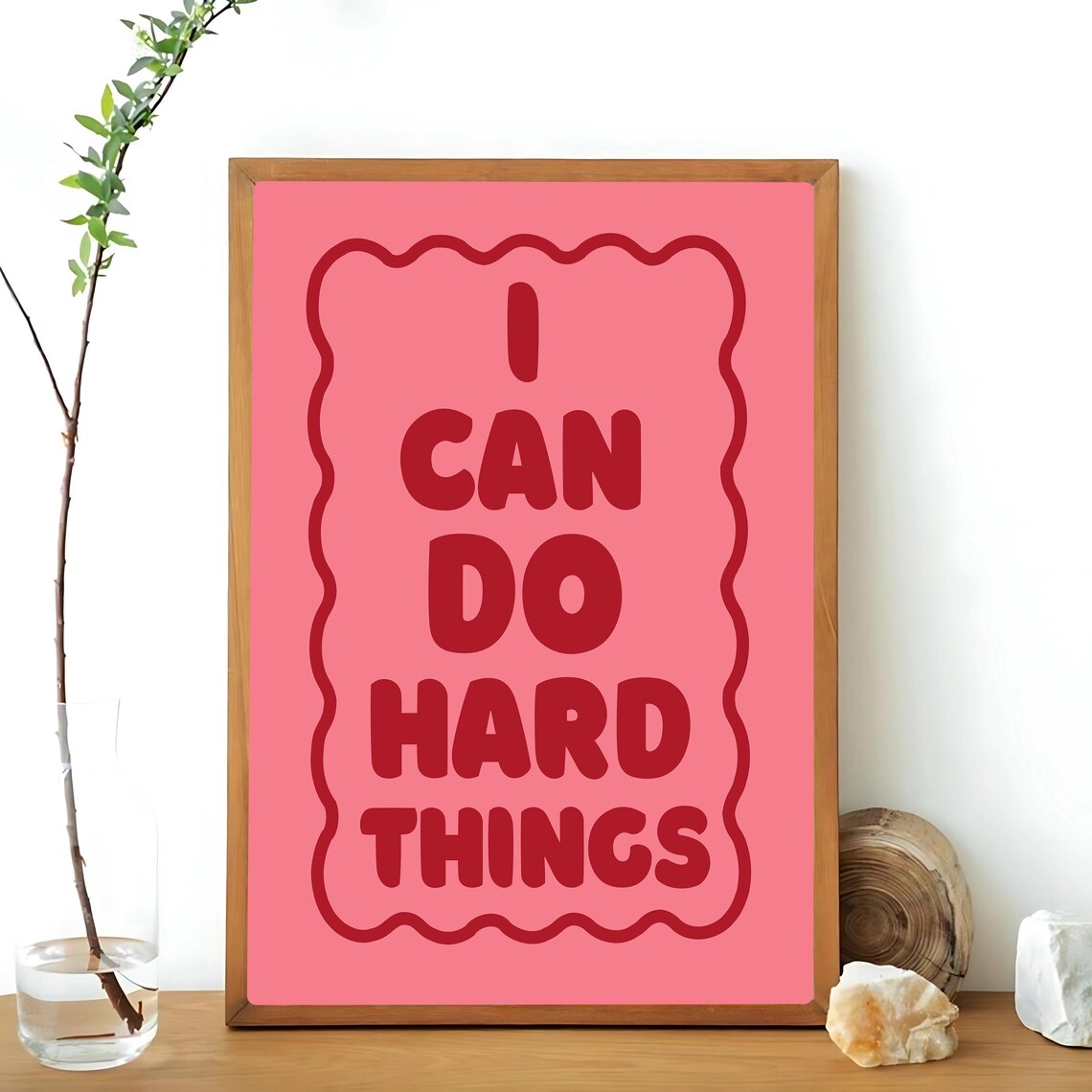 I Can Do Hard Things Art Print, Daily Affirmation - Image 2