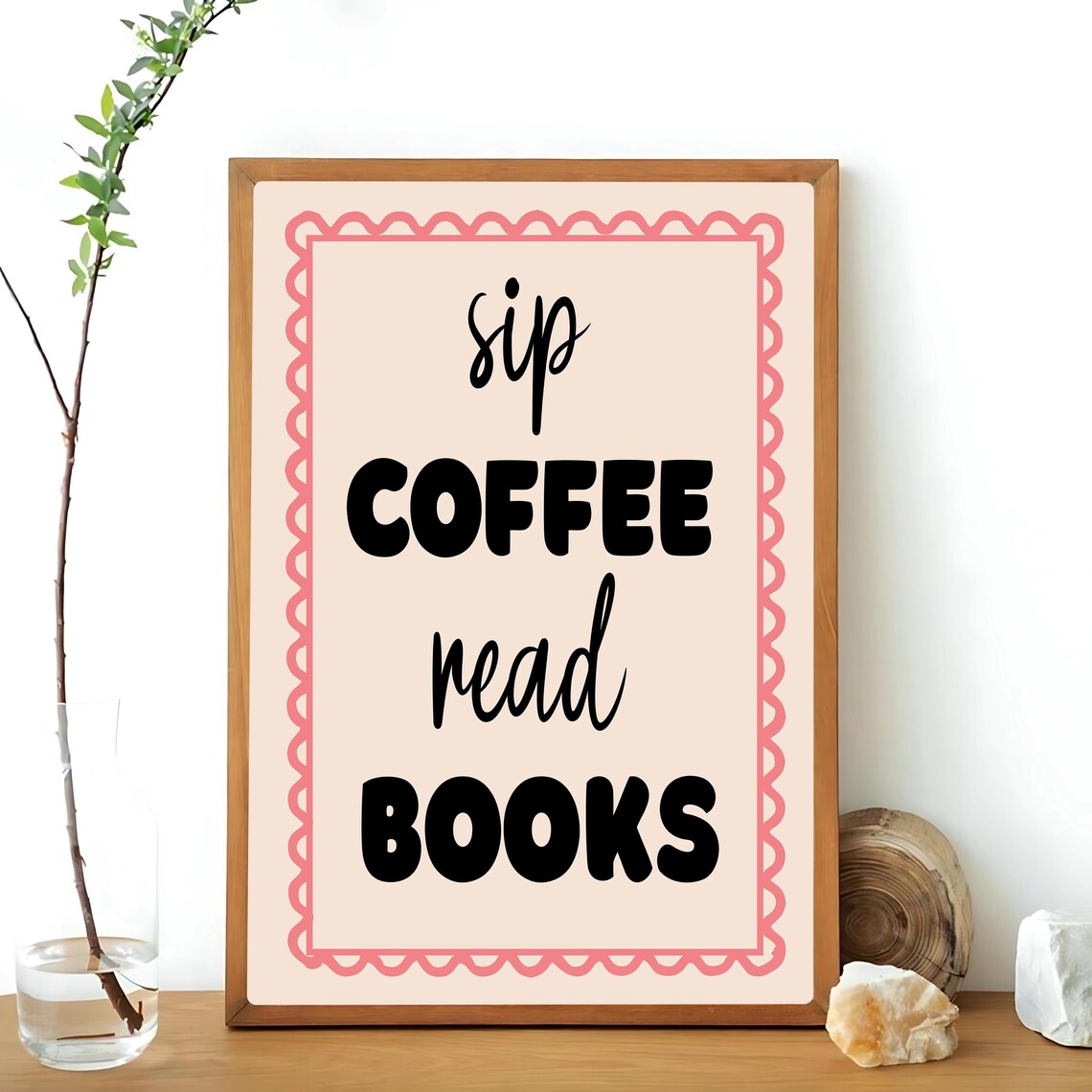 Sip Coffee Read Books, Retro Reader Gift - Image 3