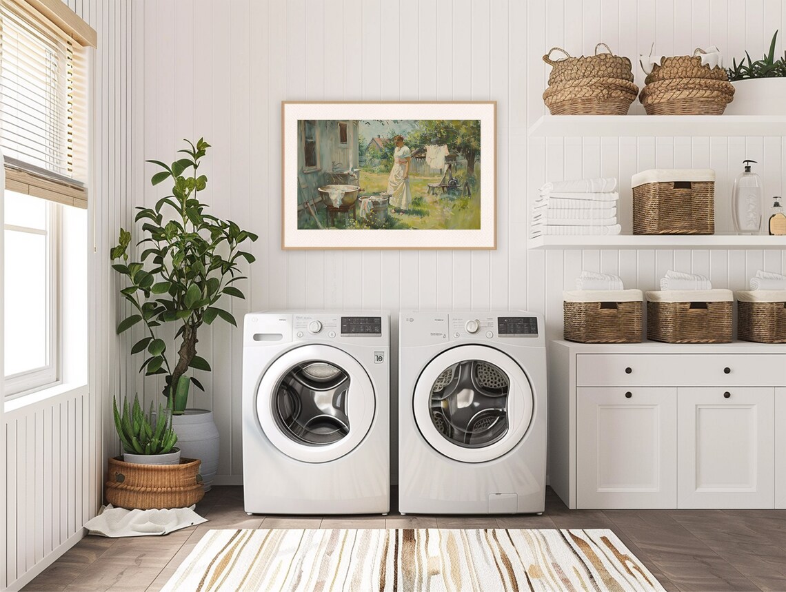 Laundry Room Art, Vintage Farmhouse Decor Print - Image 2