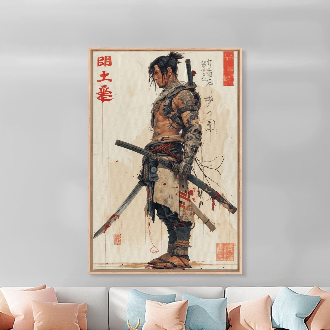 Modern Samurai Warrior Japanese-Inspired Art Print