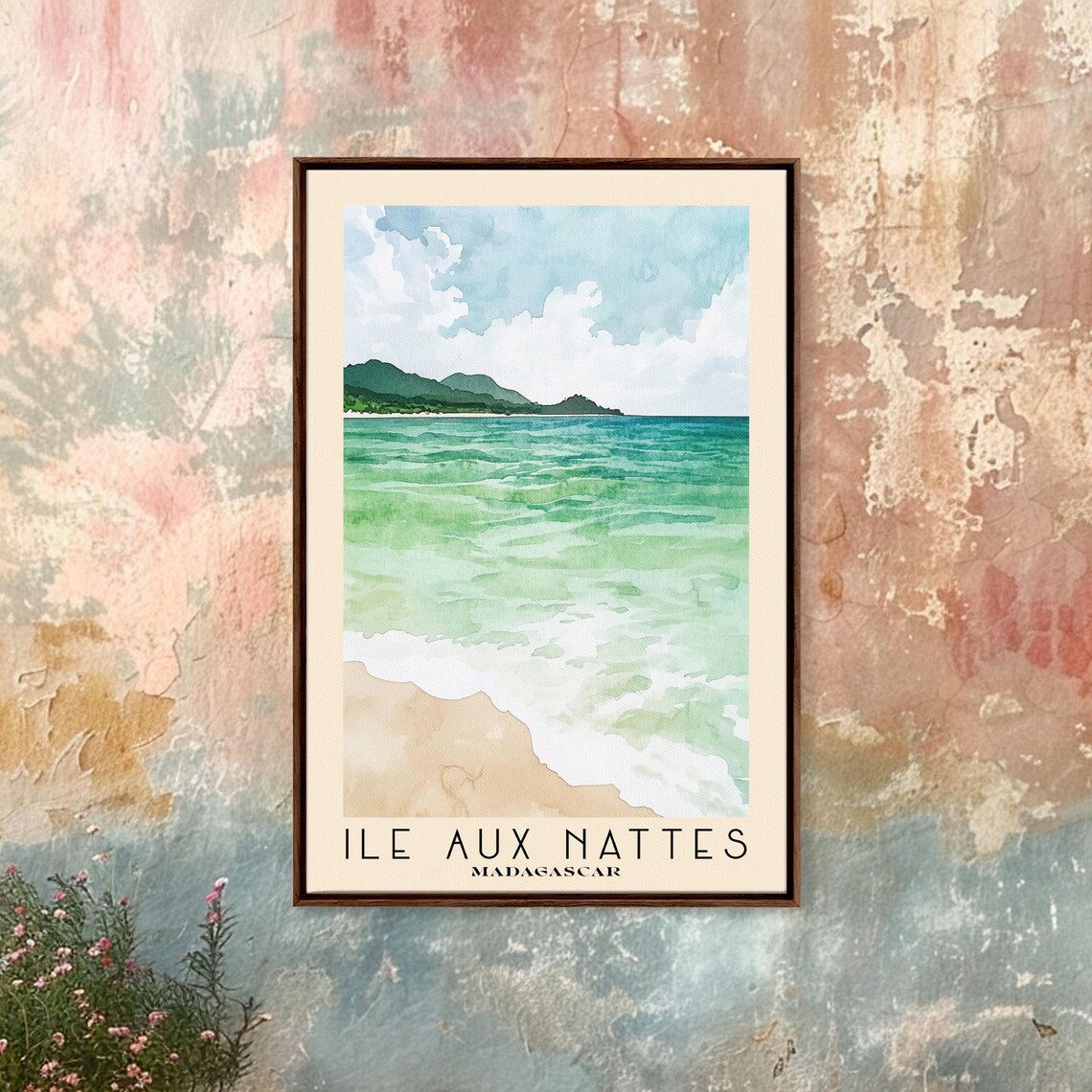 Ile Aux Nattes Madagascar Watercolor Art Print - Image 4