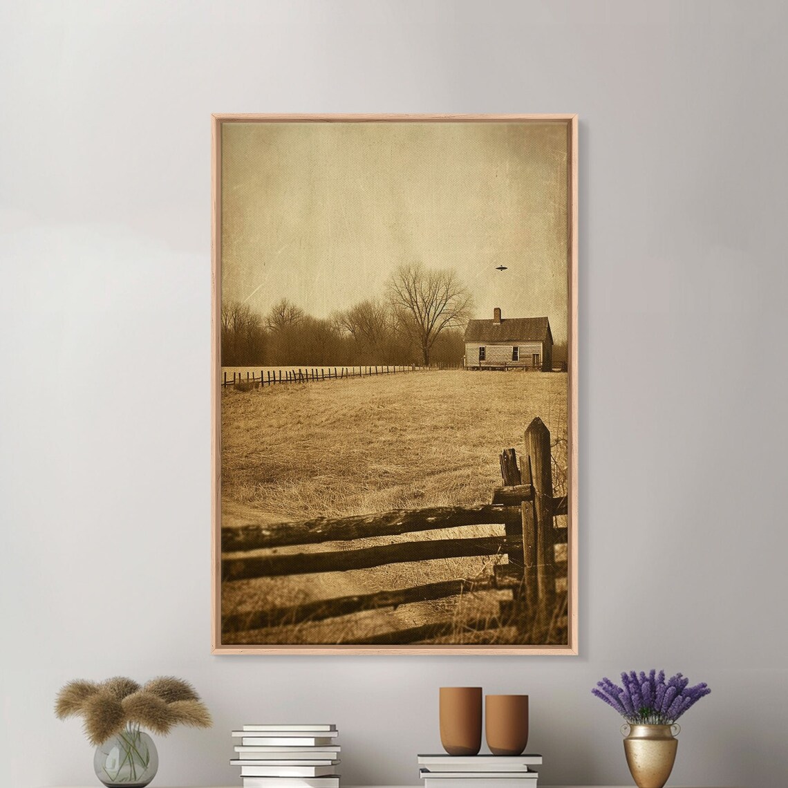 Industrial UFO Vintage-Inspired Wall Art Print - Image 3