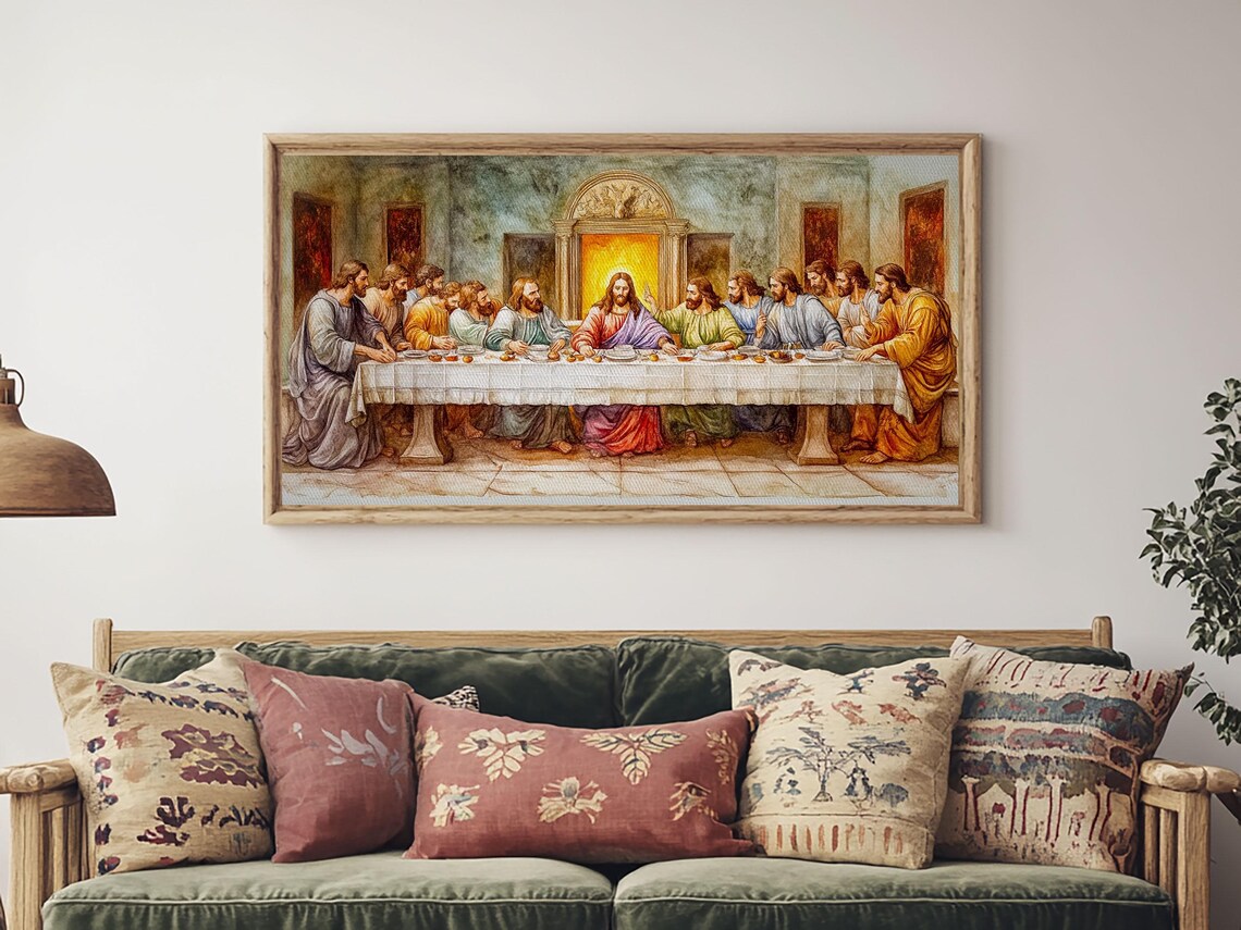 The Last Supper Reimagined, Christian Art Print - Image 3