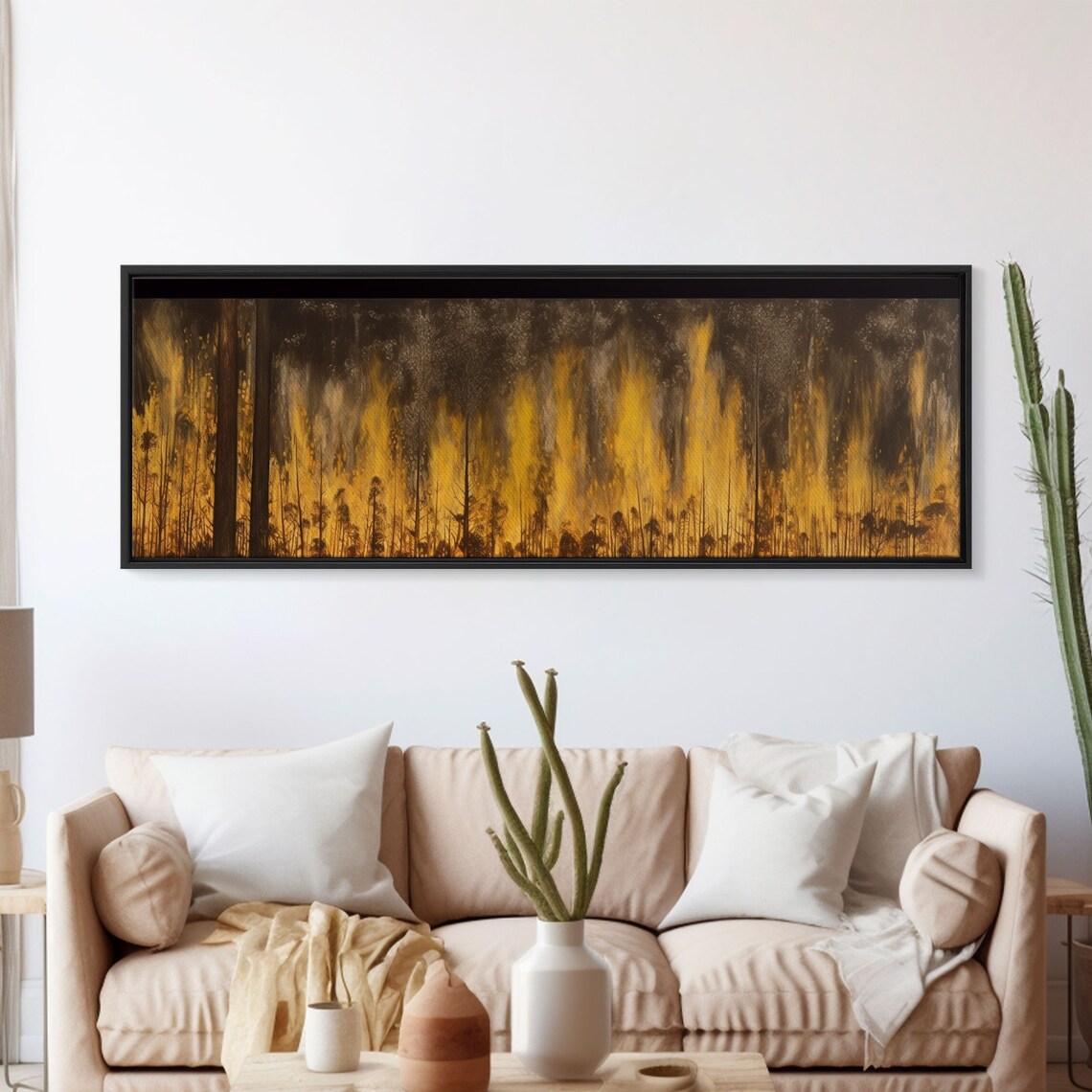 Forest On Fire, Panoramic Wall Art Print - Image 5