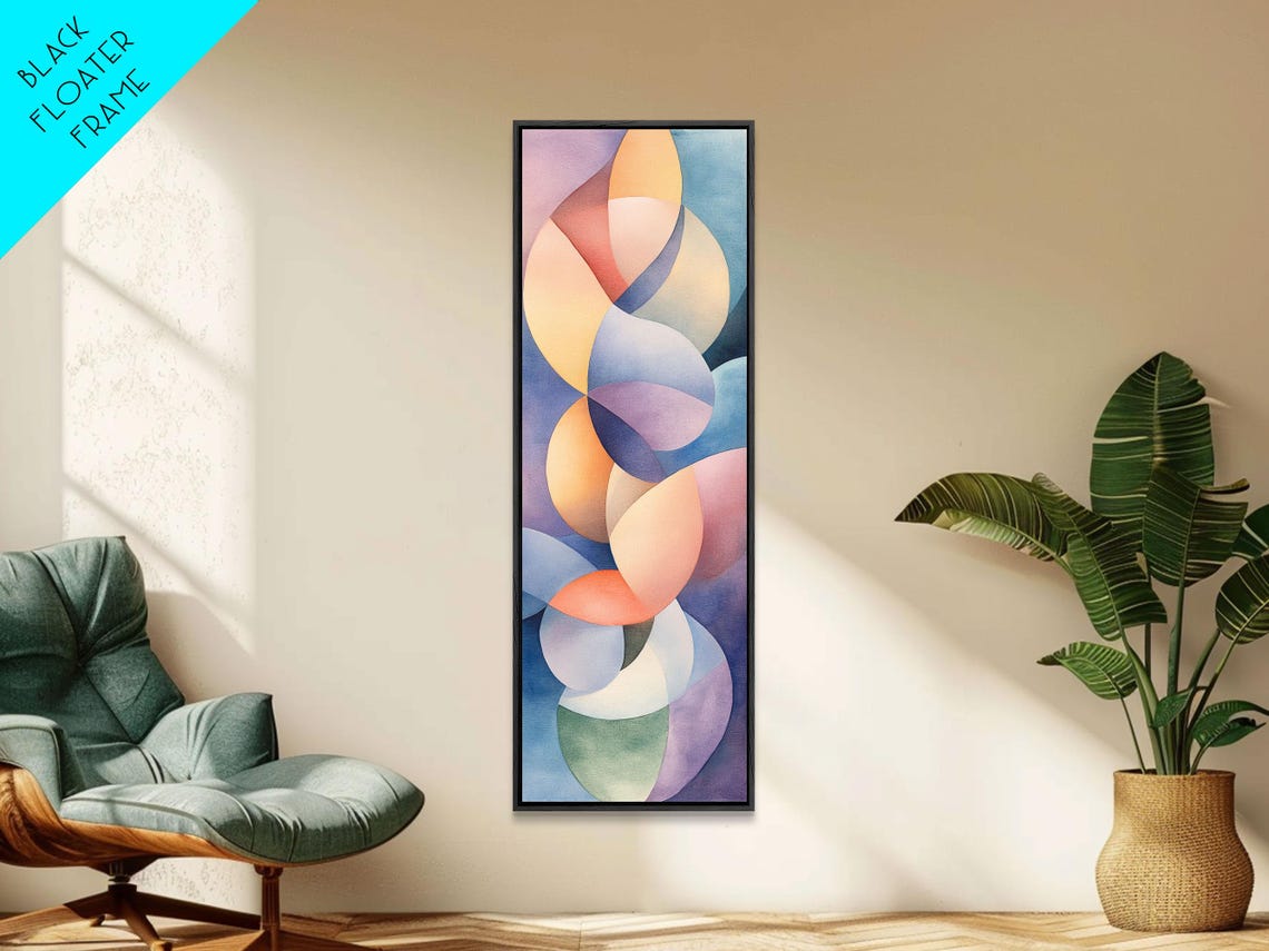 Pastel Geometric Abstract Shapes Soft Modern Art Decor Poster - Image 3