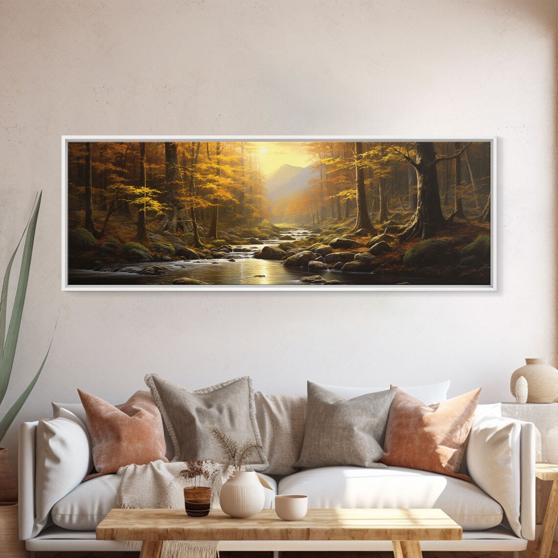 Forest In Fall, Panoramic Fall Decor Art Print - Image 5