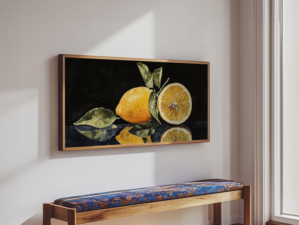 A Lemon And A Half Framed Print Kitsch Kitchen Decor Kitchen Wall Art