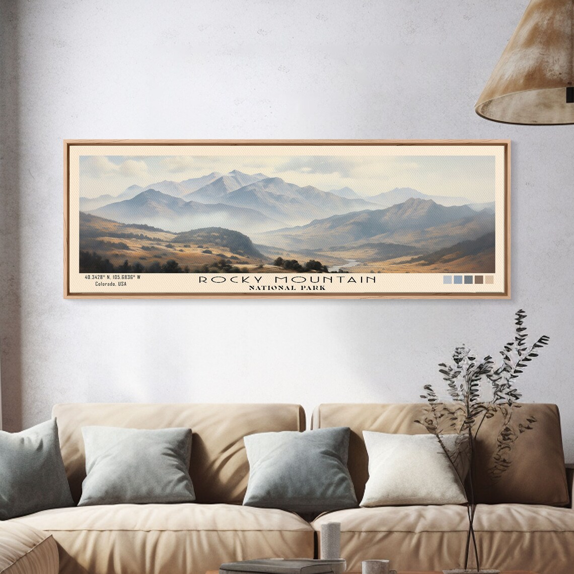 Rocky Mountain National Park Minimalist Travel Poster - Image 4