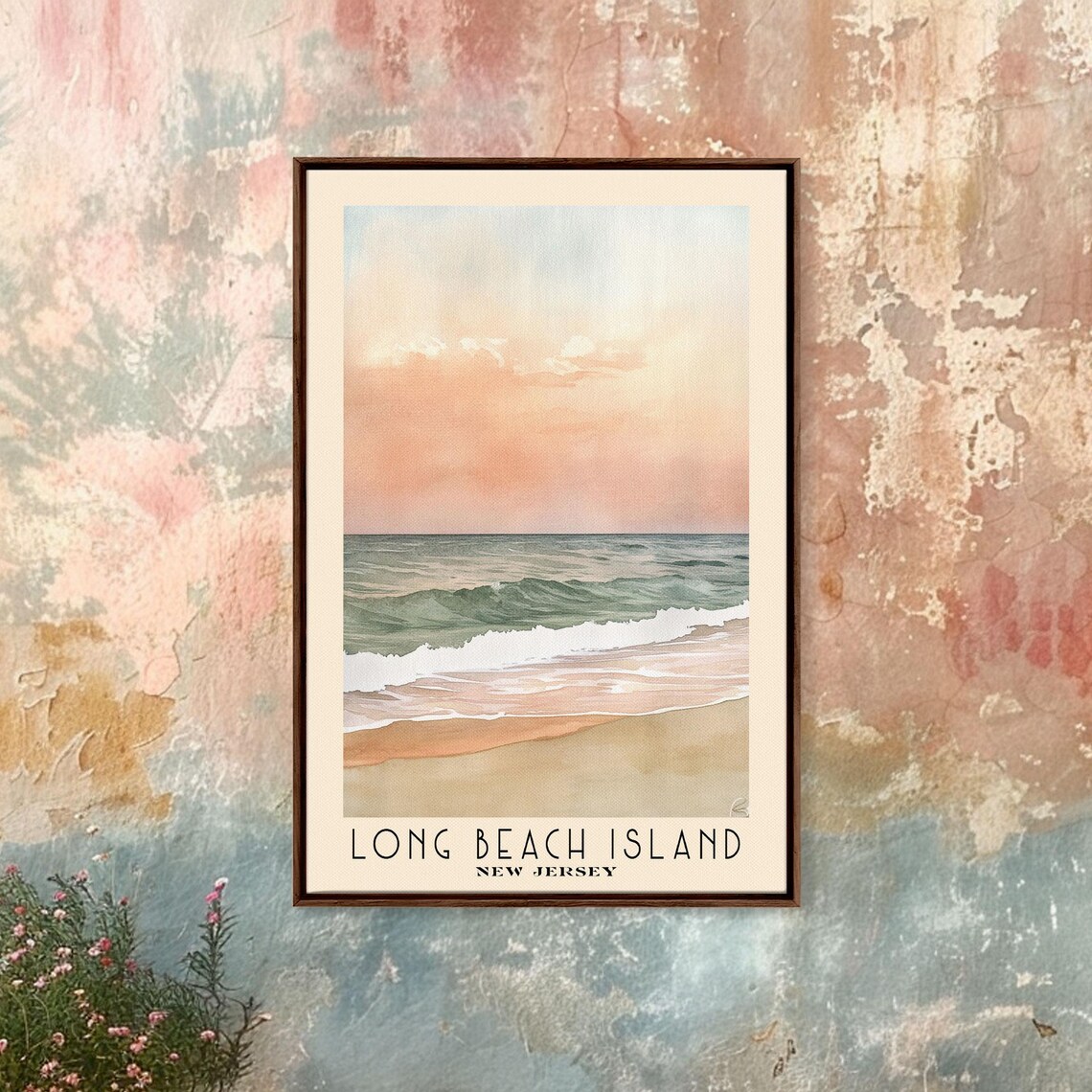 Long Beach Island New Jersey Watercolor Art Print - Image 5