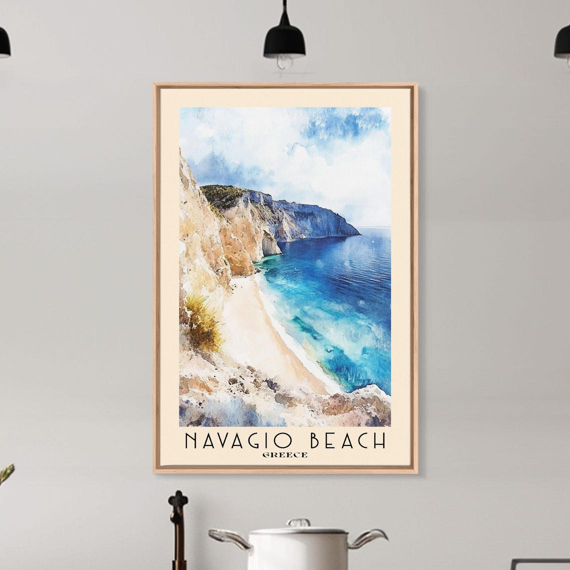 Navagio Beach Greece Shipwreck Cove Cliffs Turquoise Water Poster - Image 6