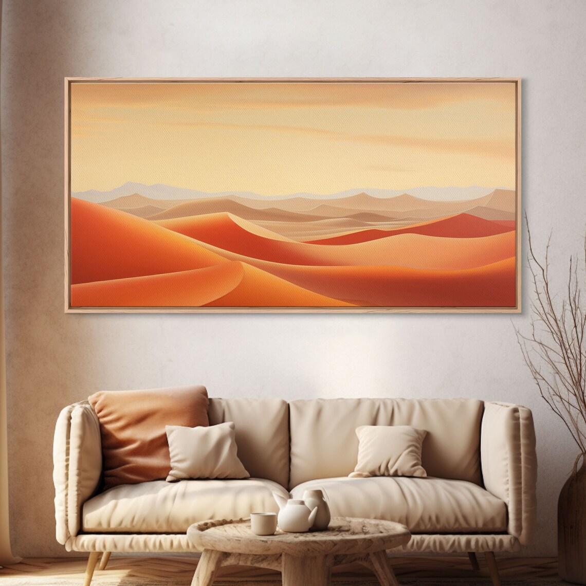 Desert Sand Dune Landscape Panoramic Travel Art Print - Image 4