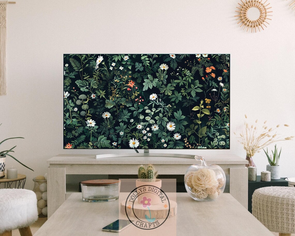 Floral Botanical Wildflower Pattern, Modern Boho Nature - Image 3