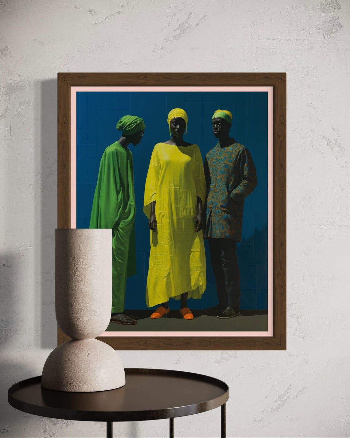 Elegant African Fashion Painting Colorful Traditional Attire Poster - Image 2