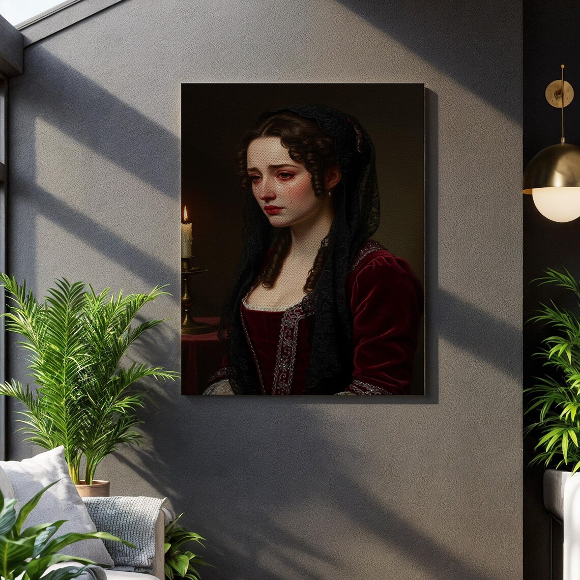 Renaissance Woman Portrait, Baroque Lady Art Print