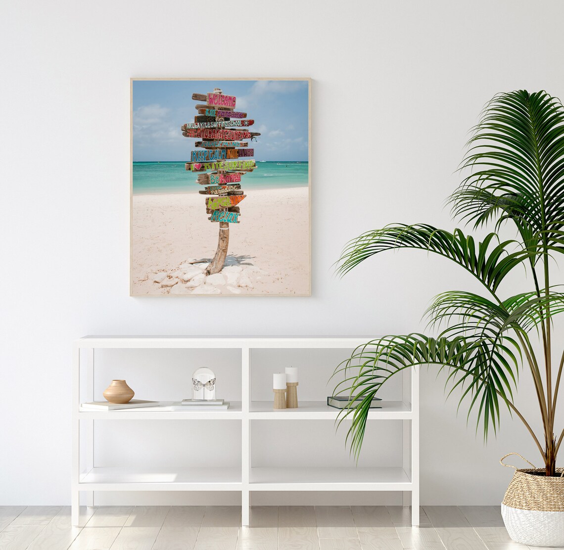 Kite Surf Aruba Travel Poster, Beach Signs Decor - Image 2