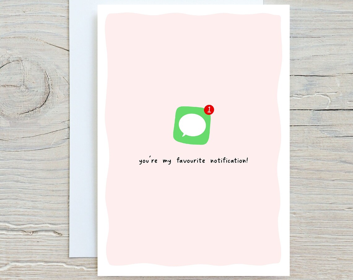Youre My Favourite Notification Kawaii Message Icon Love Poster