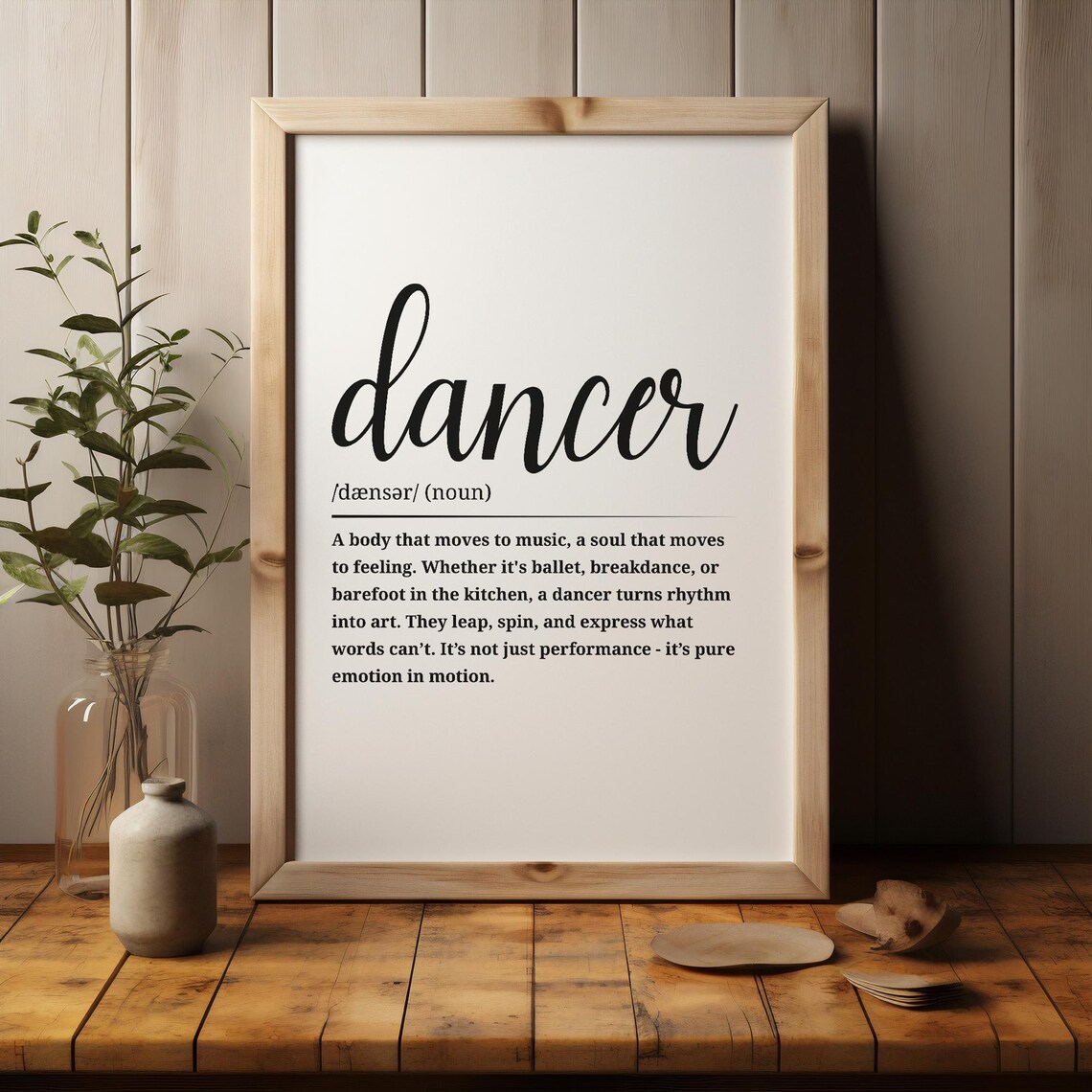 Dancer Definition Poster, Elegant Dance Decor - Image 3