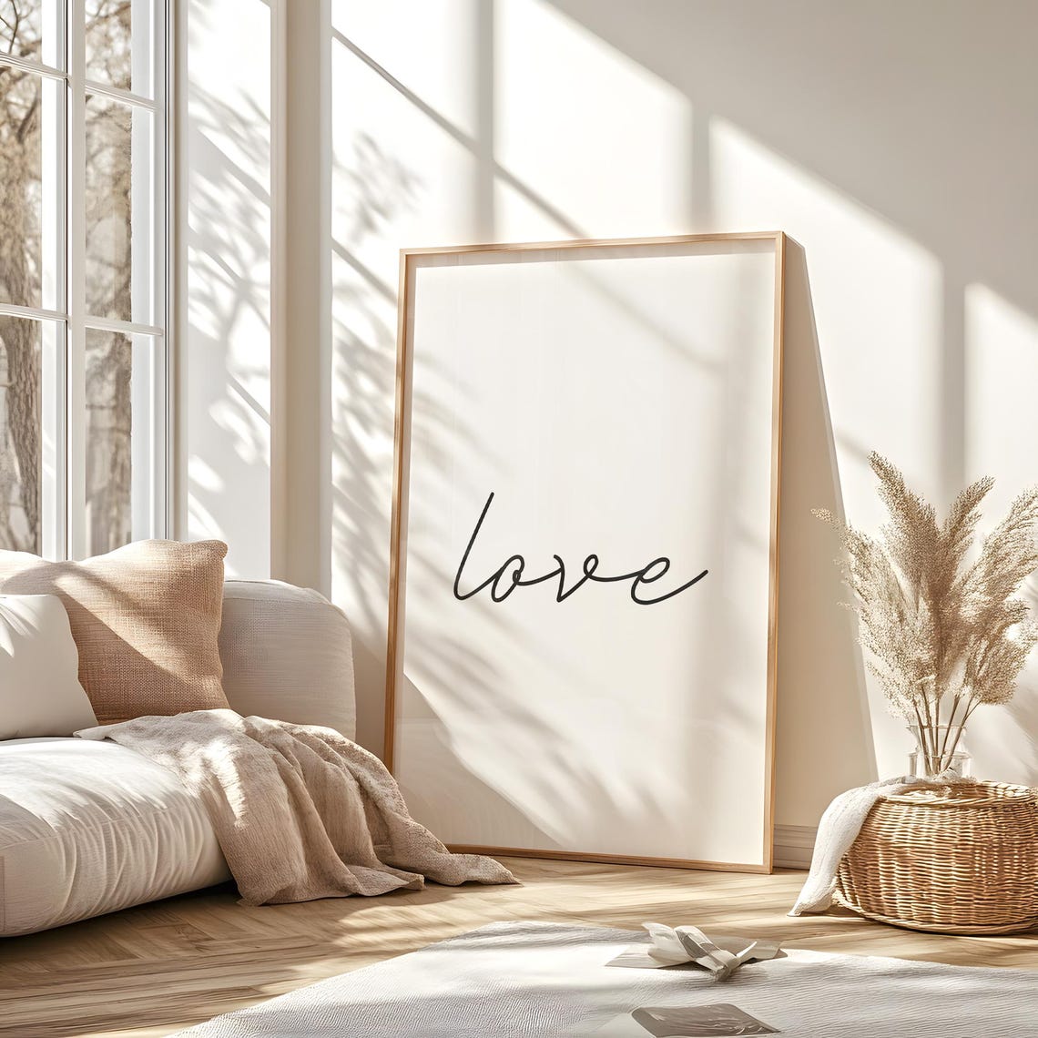 Love Wall Art Typography Decor Nursery Print