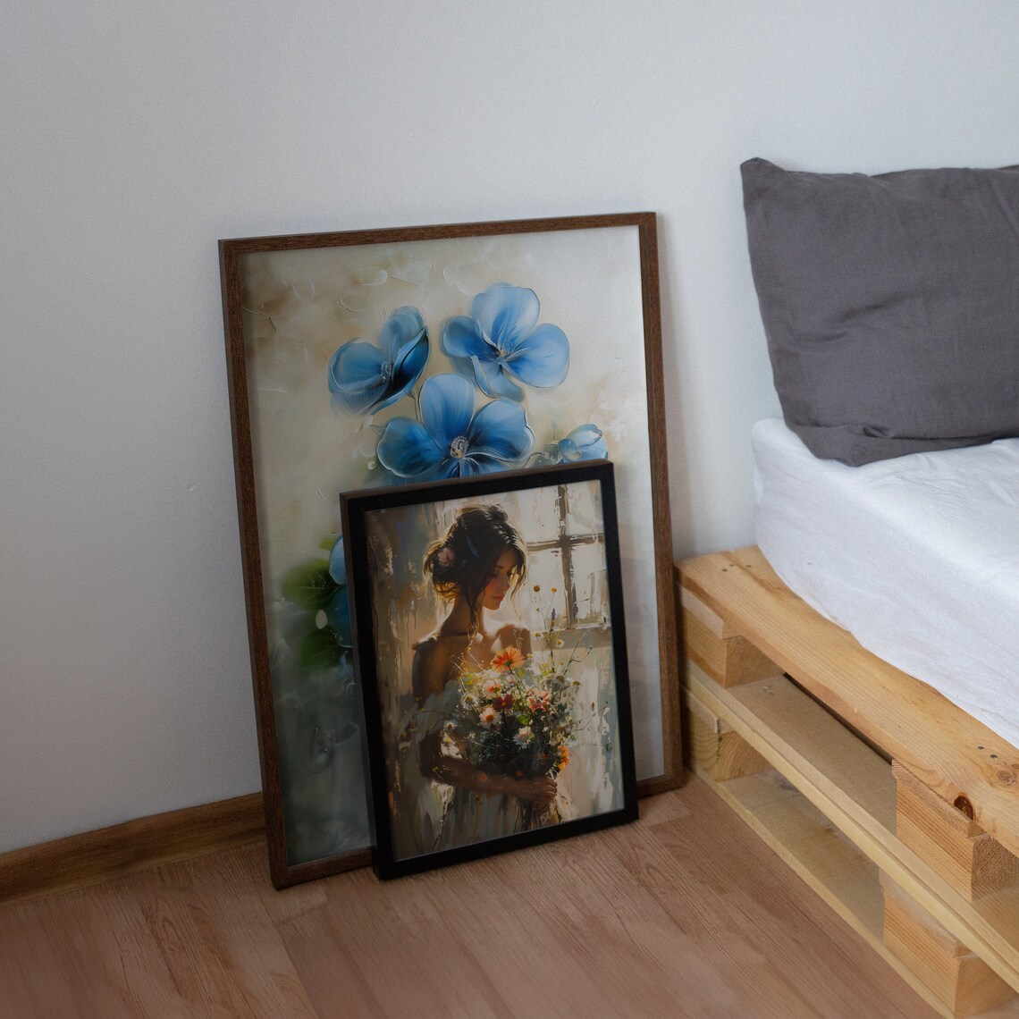 Vintage Woman With Bouquet, Housewarming Poster - Image 4