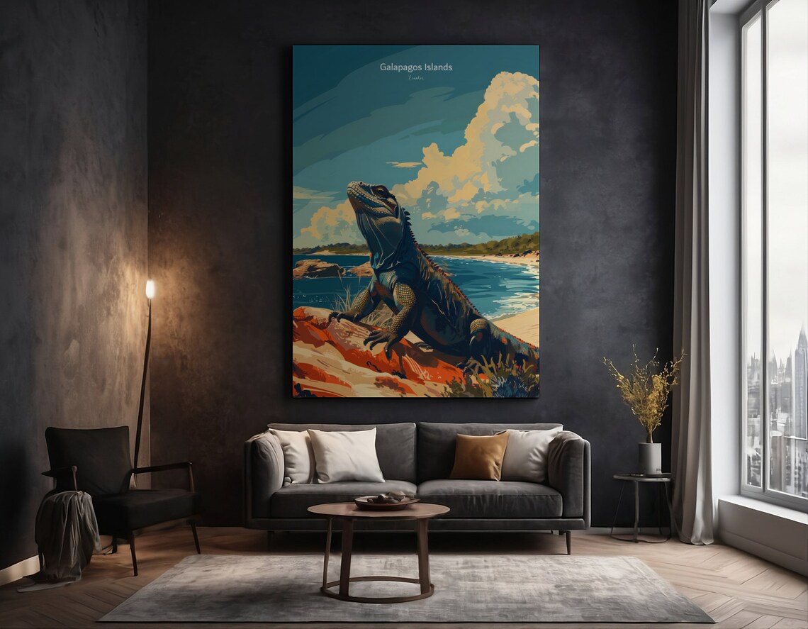 Galapagos Islands Poster, Ecuador Reptile Art Print - Image 5