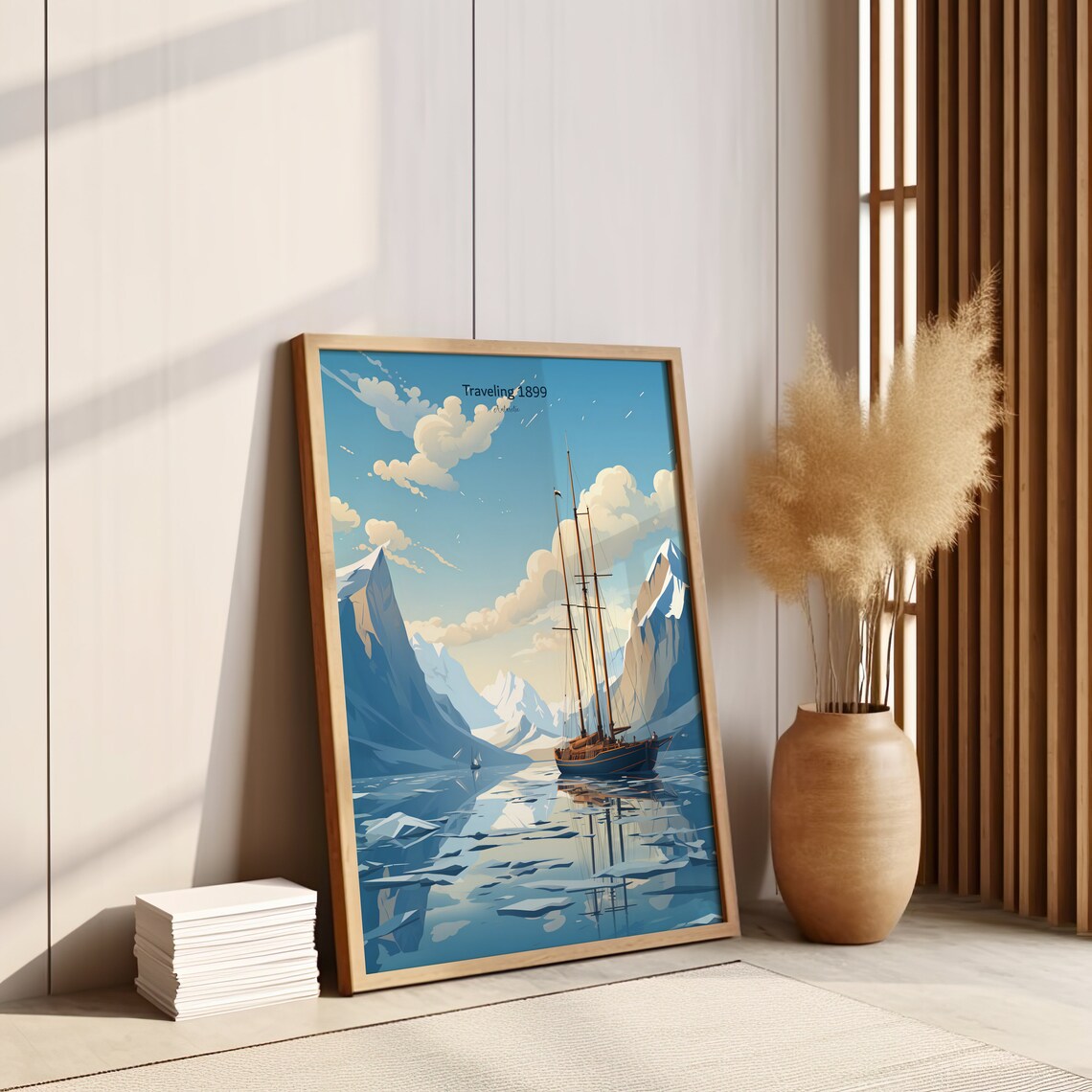 Historical Ship Travel, Antarctica Travel Poster - Image 3