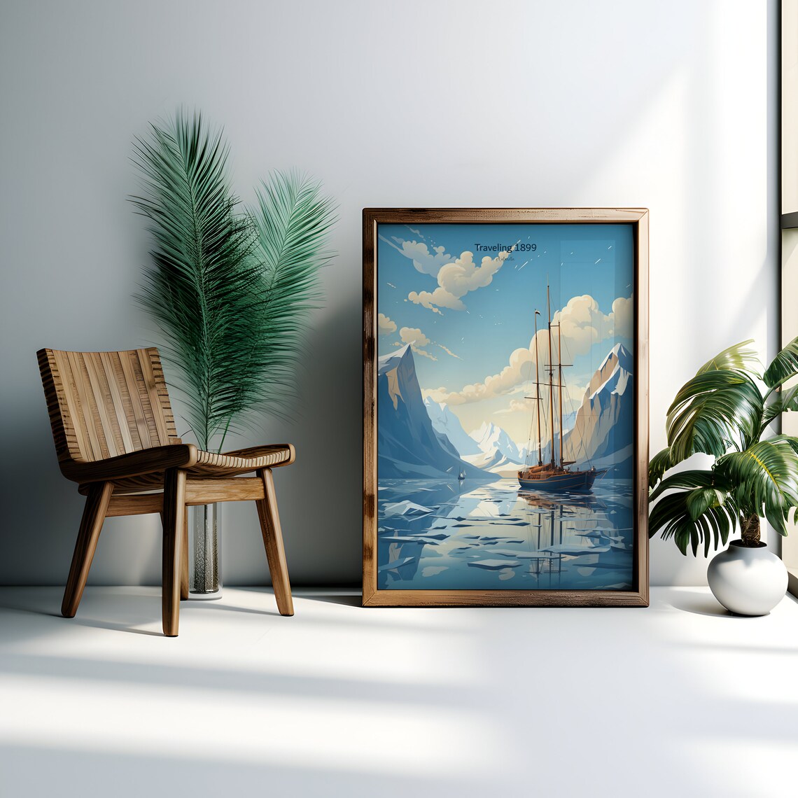 Historical Ship Travel, Antarctica Travel Poster - Image 4