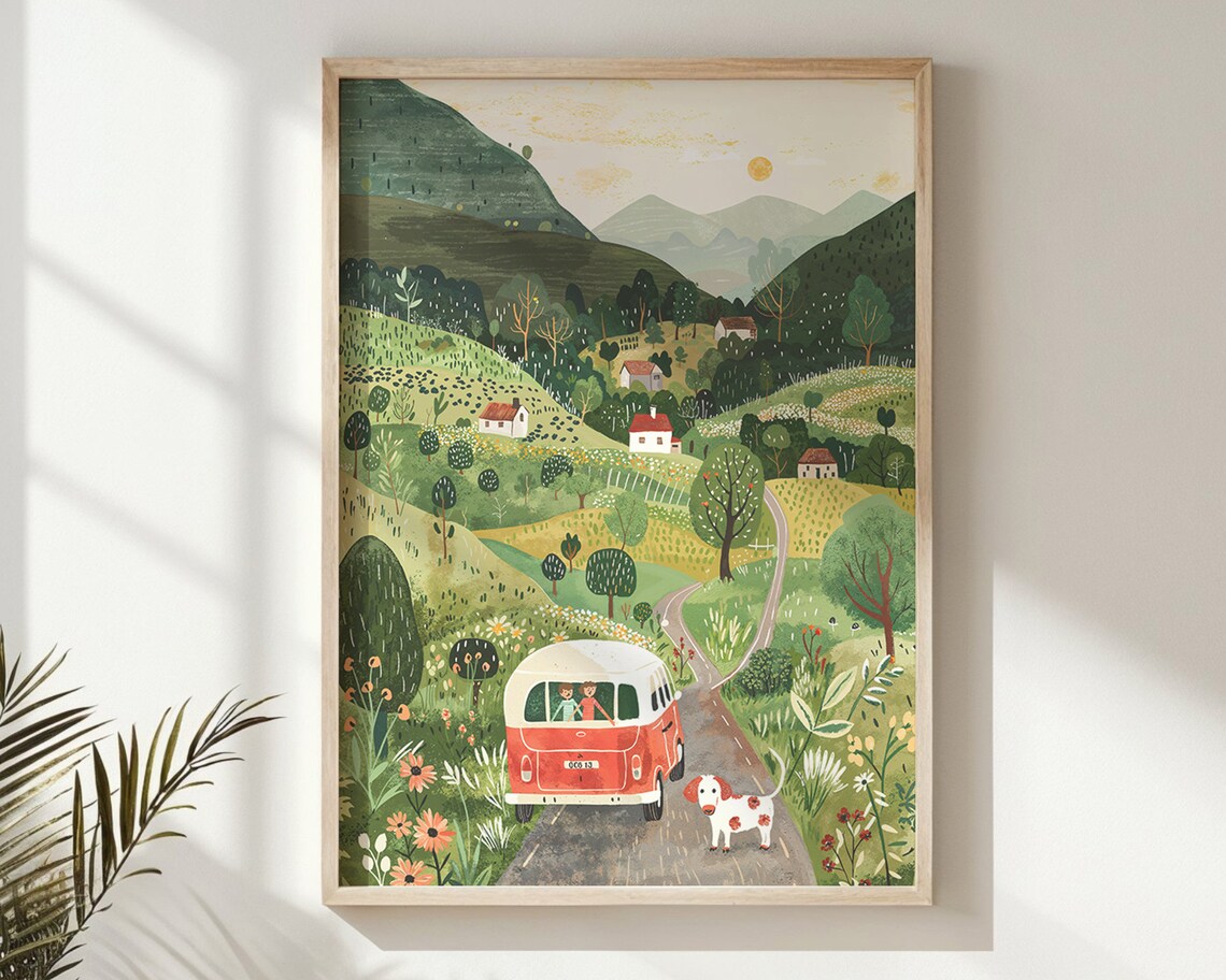 Playful Shapes And Colors Nursery Room Art Print