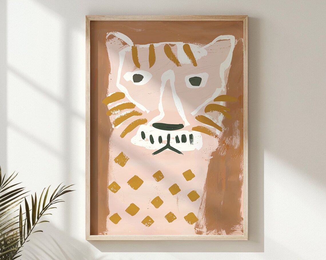 Tiger Cub Nursery Animal Poster, Safari Kids Room Decor - Image 6
