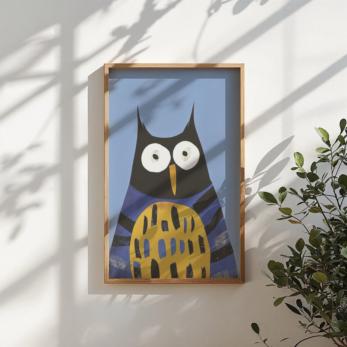 Owl Nursery Wall Art, Whimsical Bird Kids Poster - Image 4