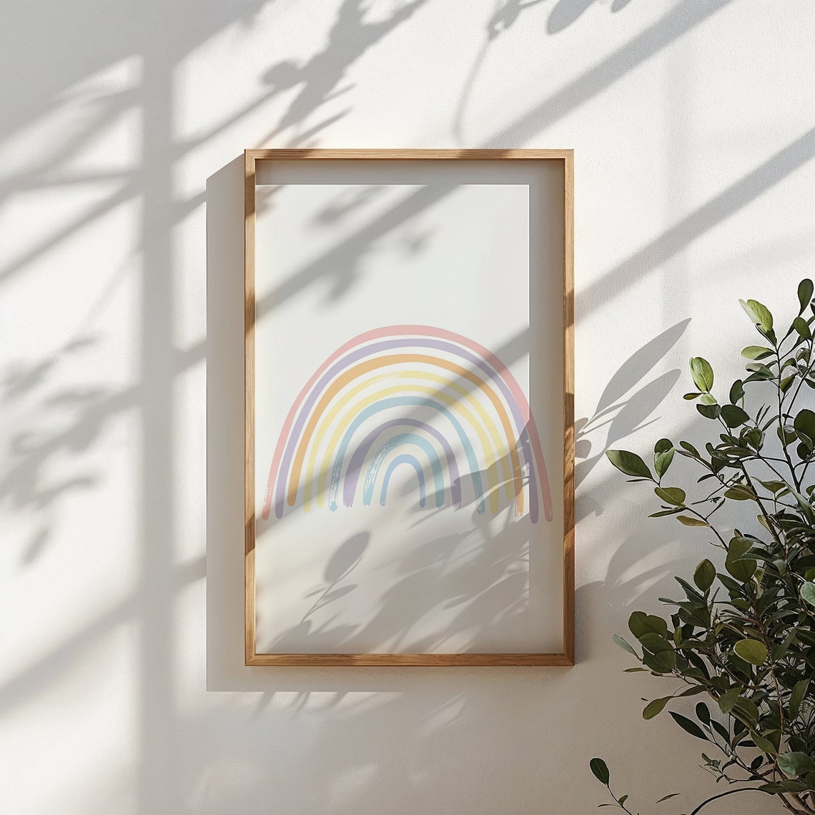 Soft Pastel Rainbow Arch Nursery Wall Art Print Kids Room Decor Poster - Image 6