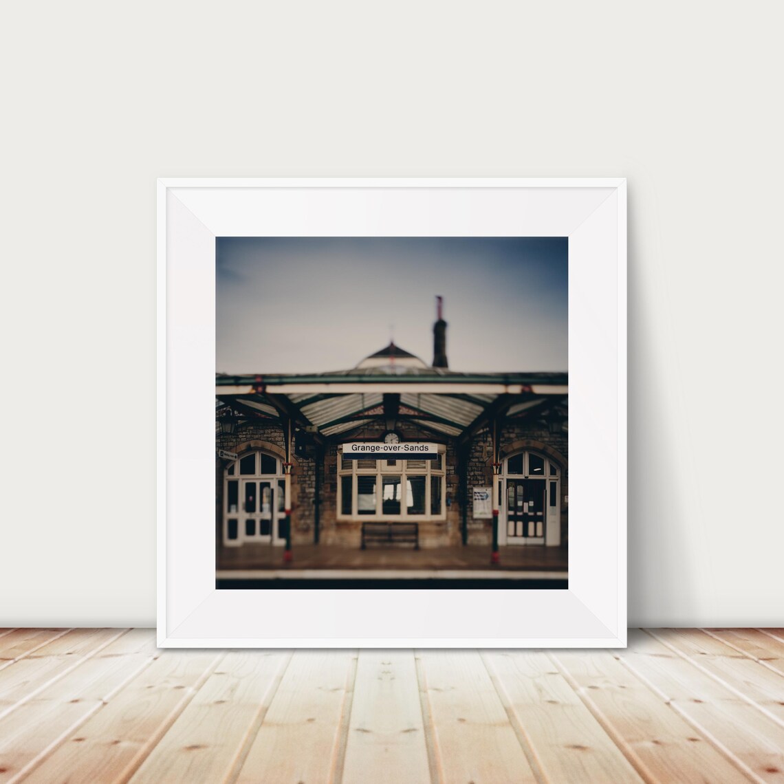 Grange over Sands Railway Station Lake District Photo Poster